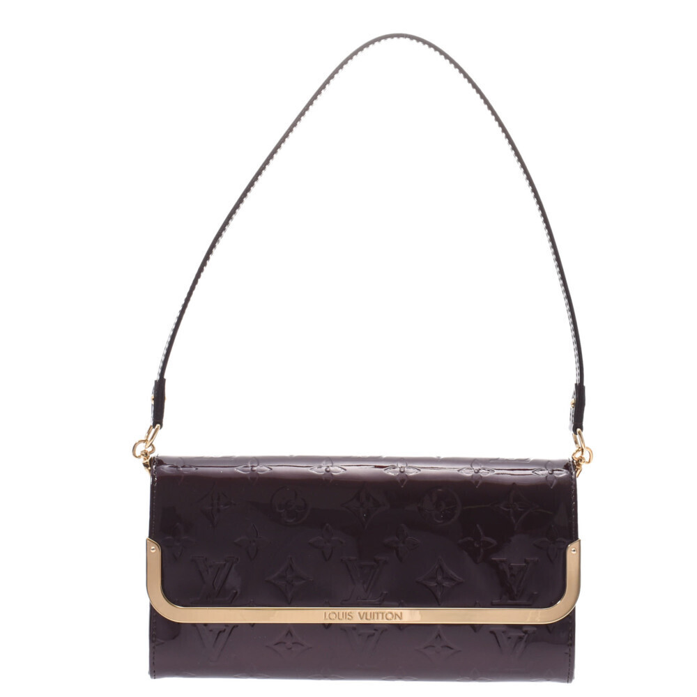 Louis Vuitton Vernis Patent Rossmore Clutch Bag Amaranth Purple